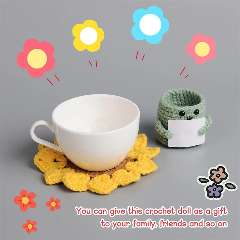 Crocheted Flower Coasters factory